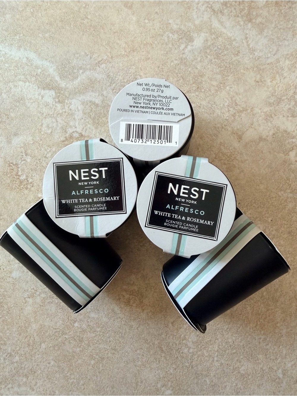 NEST New York Alfresco White Tea & Rosemary Mini Candles Set of 5 New
